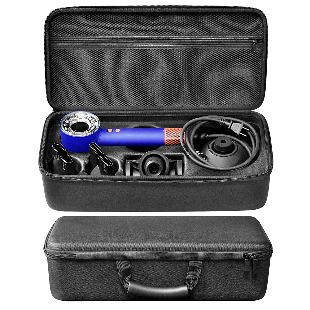 Hartschalen-Tragetasche, Nylon, stoßfest, schützende Aufbewahrungstasche, staubdichte Reise-Tragetasche für Dyson HD08 HD15 HD16 Haartrockner