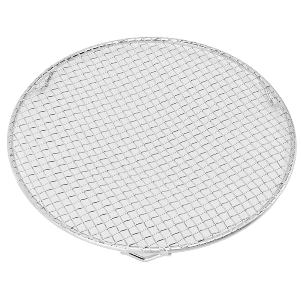 Practical Stainless Steel Cooling Rack Round Cross Wire Baking Rack with Legs Silver Steaming Rack Home Kitchen