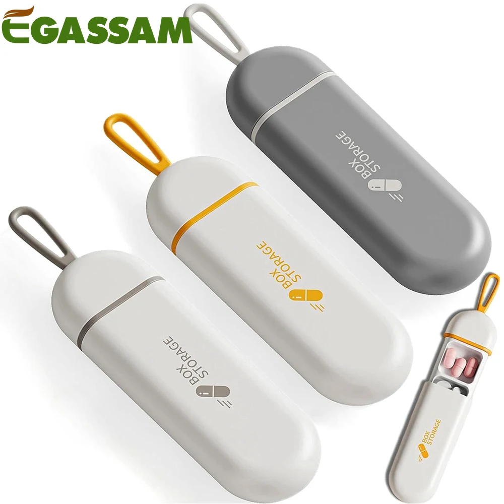 

1PCS Portable Mini Pill Case,Travel Pill Organizer,Weekly Pill Box 3 Times A Day,Waterproof Medication Case Pouch