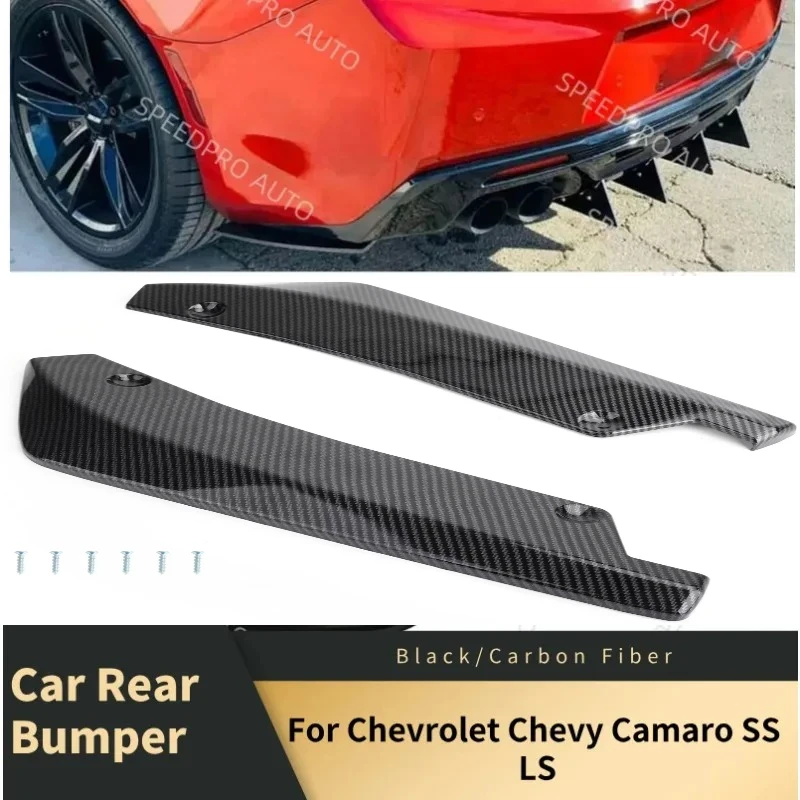 

Накладка-диффузор на задний бампер для Camaro SS LS, защита от царапин, спойлер, удлинители, боковые пороги, черный