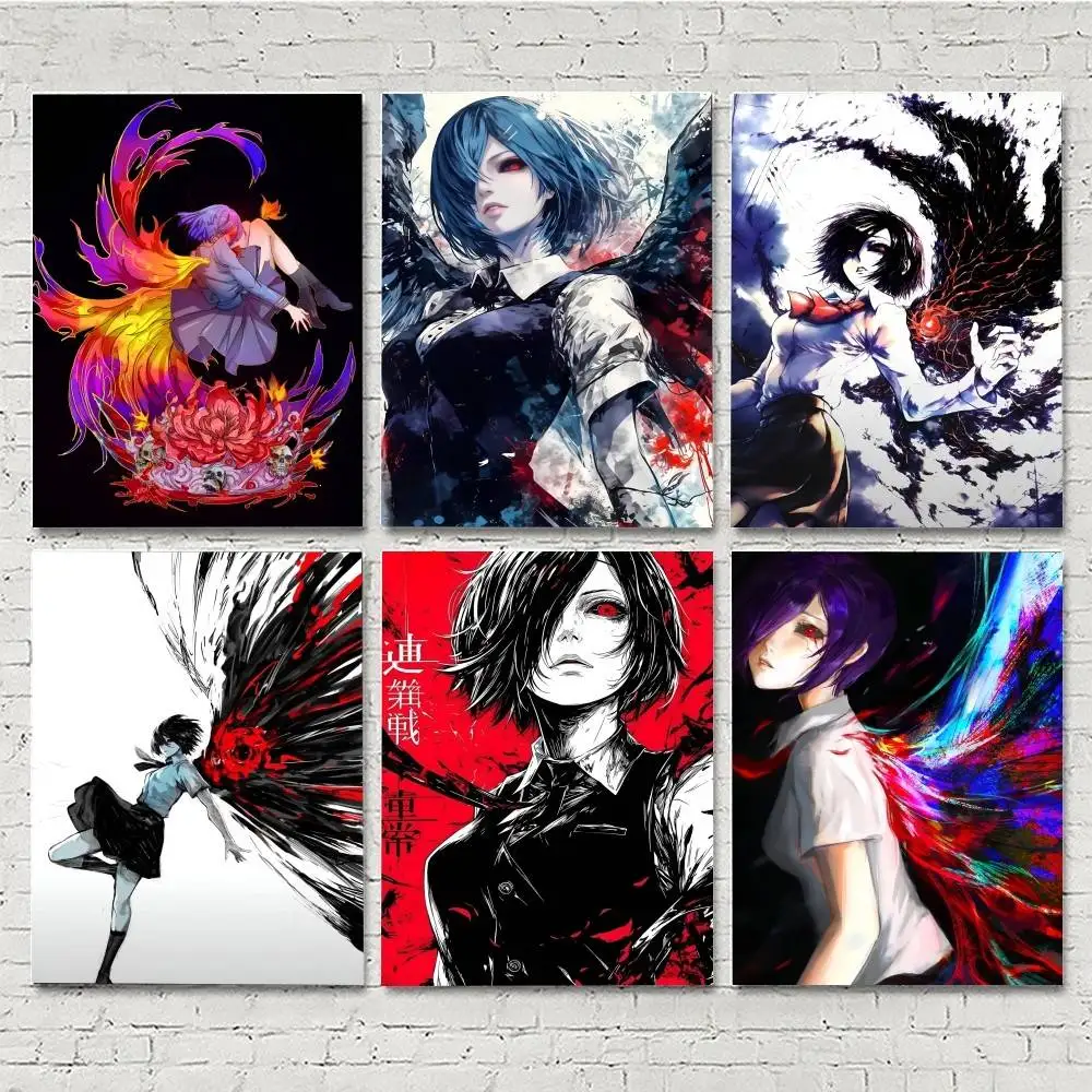 1pc Anime T-Tokyo G-Ghoul Touka Kirishima Manga Posters HD Print Vintage Wall Art Decor for Home Study Room