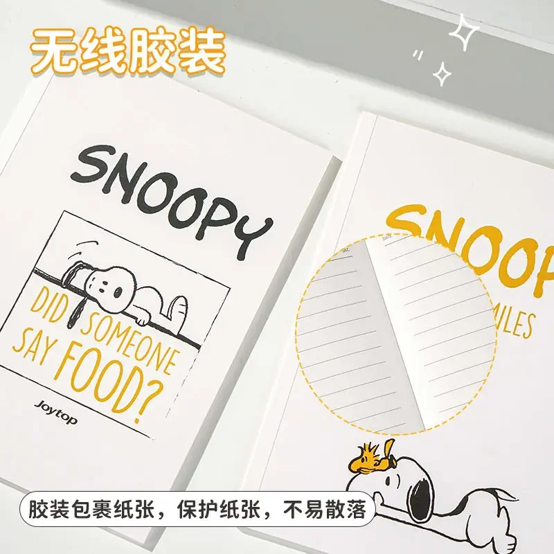 Kawaii Animation Snoopy Notebook Student High-Looking Cartoon B5 Horizontal Line Simple Diary Stationery Supplies Gift Wholesale