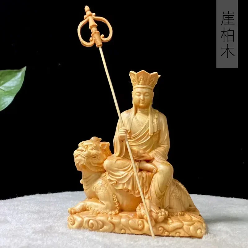 

Retro Wood Carving Craft Ksitigarbha Buddha Statue ,Tibetan Suppliers Home Putting Decorations Figurines