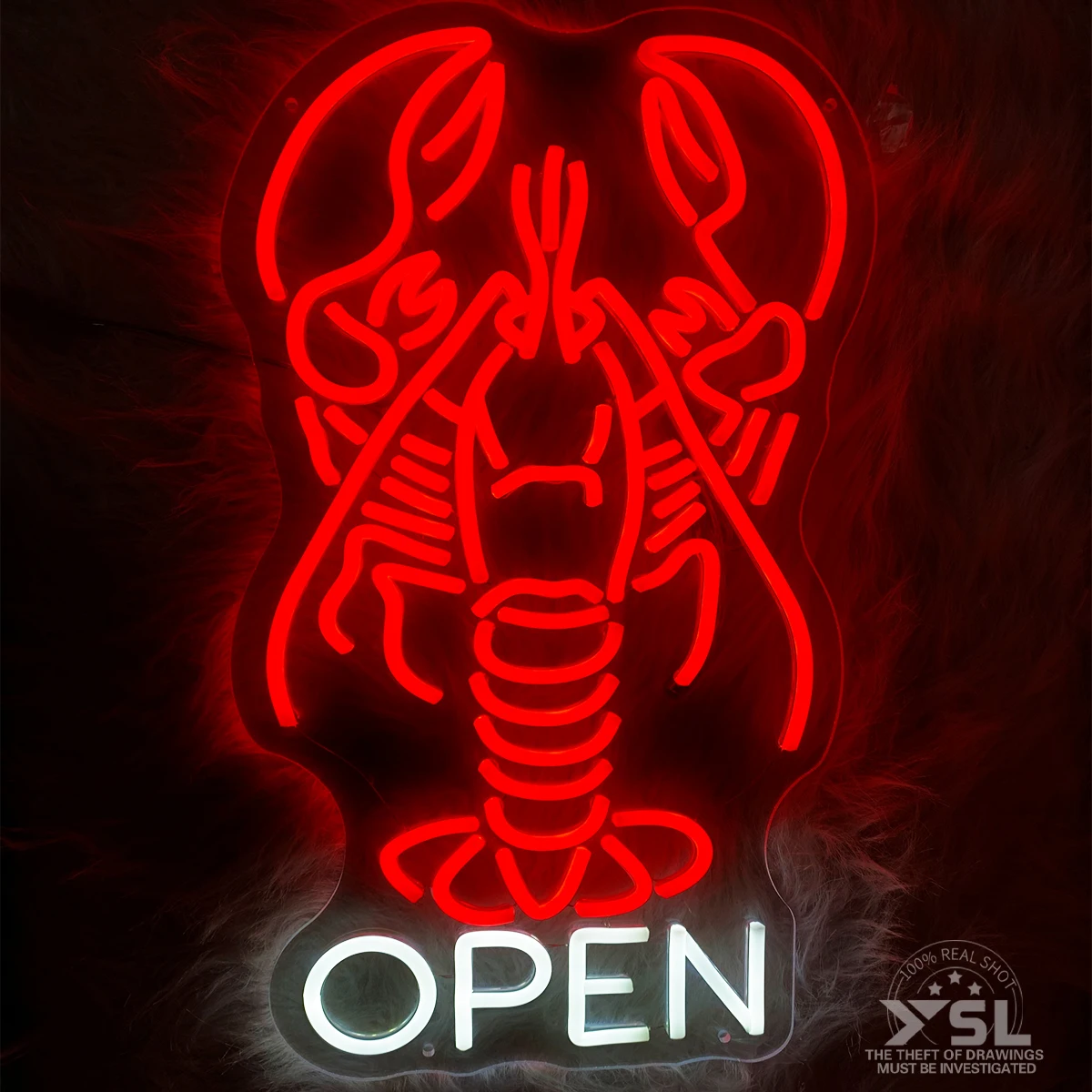 

The lobster modelling neon lamp is suitable for the ocean pavilion seafood restaurant room decoration to create the atmosphere