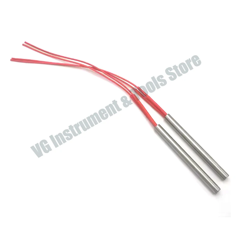 SS304 10x200 10*200mm 300W AC 110V 220V 380V Stainless Steel Cylinder Tube Mold Heating Element Single End Cartridge Heater