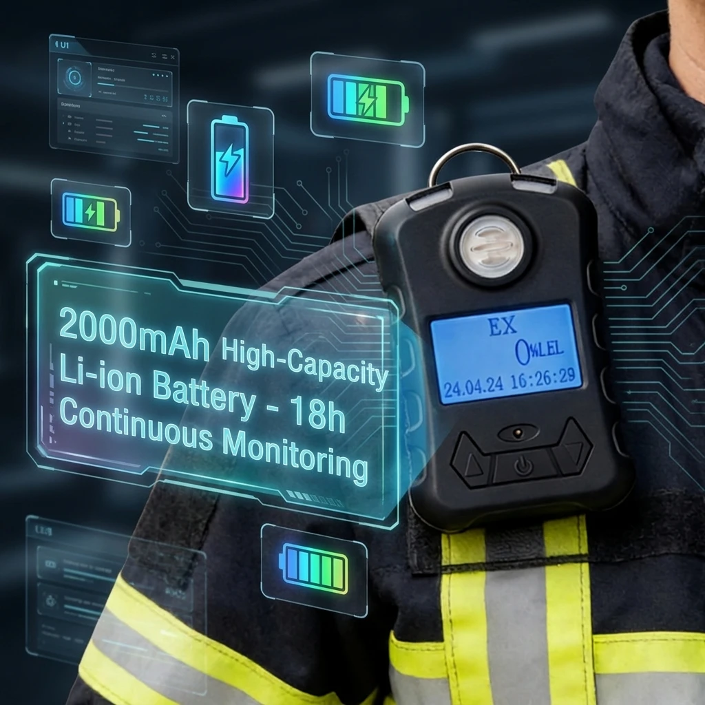 Single Gas Detector for CO Combustible Oxygen Gases LCD Display Sound/Light/Vibration Alarm Rechargeable Lithium Battery