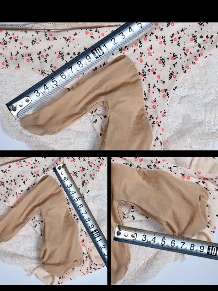 2XL حجم كبير رصاصة فصل سراويل الرجال مثير القضيب مفتوحة مغلقة غمد الفسيولوجية ملخصات الدانتيل الحرير الجليد على ما يبدو الملابس الداخلية