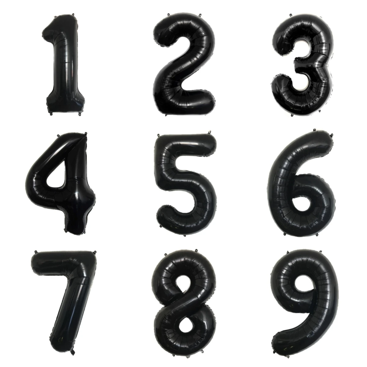 

32inch Black Gradient Number Foil Balloon 0-9 for Kids Birthday Party Decor Baby Shower Bridal Shower More Options Avaliable