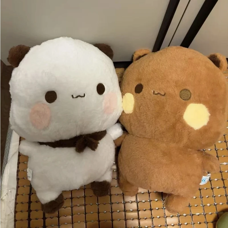 35/45cm Panda Bubu And Yier Plush Toy，Official Original Cute Panda Bubu And Dudu Anime Popular Couples Plush Doll Birthday Gift