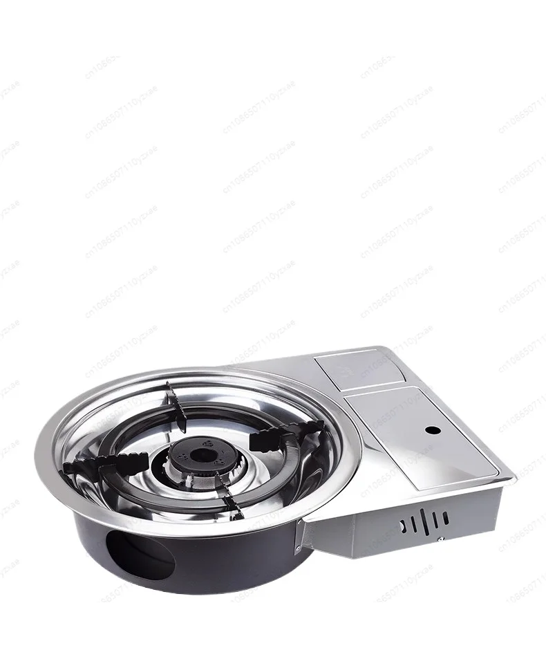 Korean Commercial Desktop Embedded Bbq Gas Grill Smokeless Indoor Outdoor Stainless Steel Barbecue Gas Grill For Restaurant