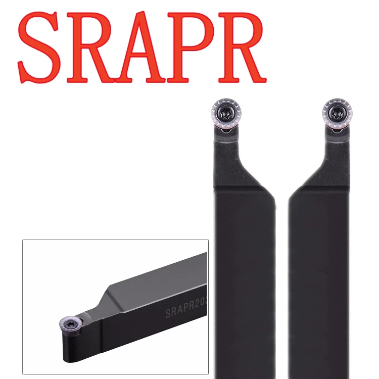 srapr suporte de ferramentas externo boring bar carbide insert cnc lathe cutting tool r4 r5 r6 r8 srapr1616 01