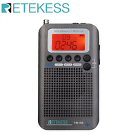 RETEKESS TR105 Full Band Portable Radios AM FM SW CB Air Vhf Rechargeable Shortwave Ham Radio Stereo Multiband All Waves Radio