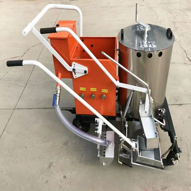 

Small hand-pushed hot melt marking machine Self-propelled oscillating road marking machine Line drawing cold spray hot melt