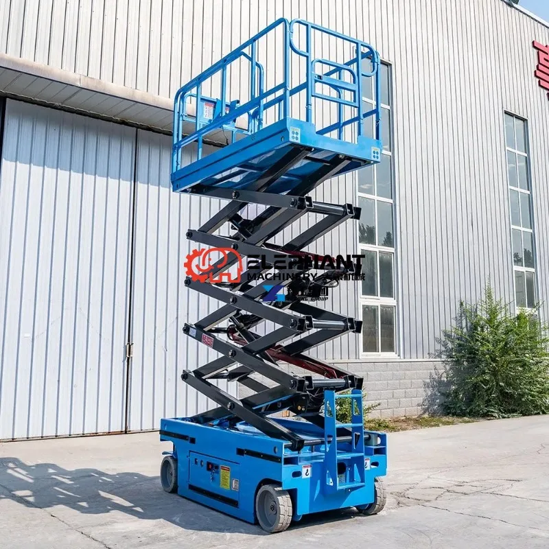 Safe and Durable Sturdy 9m Compact Mobile Electric Elevating Platform Heavy-Duty Hydraulic Scissor Lift for Sale