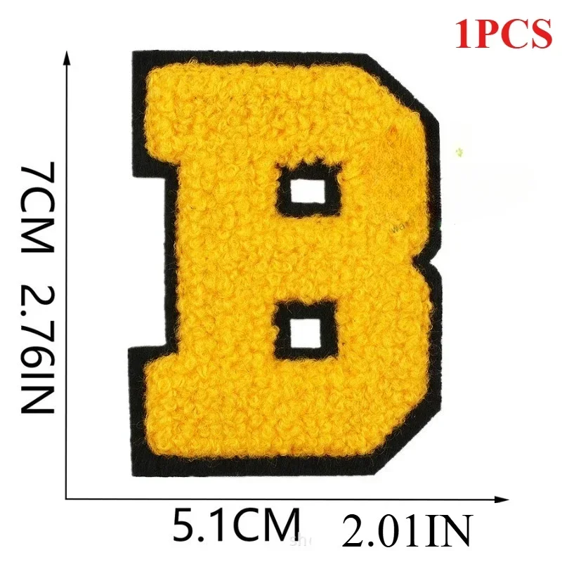 7 cm Engelse letters handdoek borduurwerk patch sticker tas decoratie