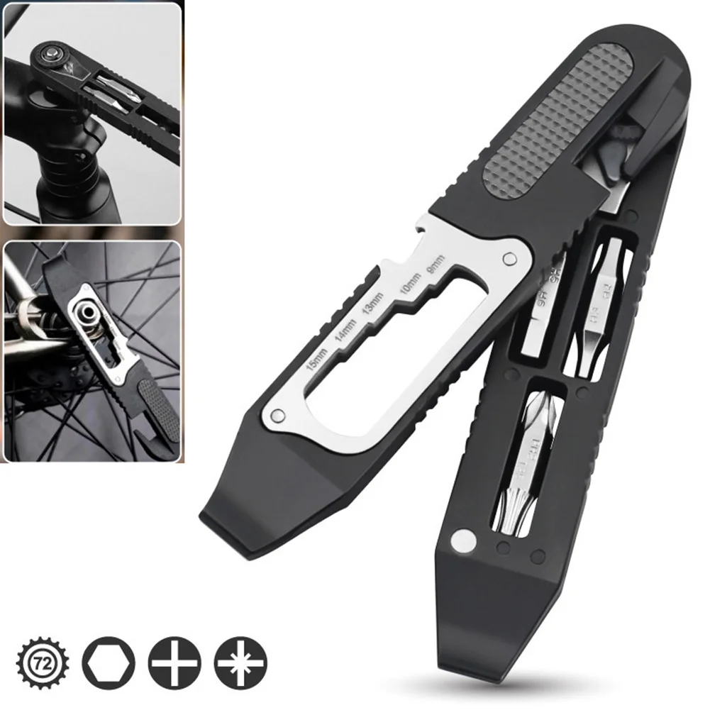 

1 шт., высокопрочные многофункциональные рычаги для шин, шестигранный ключ с храповым механизмом, отвертка, ремонт, ручные инструменты для обслуживания велосипеда