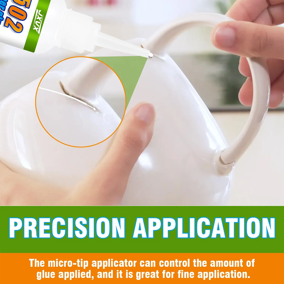 JXVX 20g Colla ad asciugatura rapida 502 Super Colla Adesivo cianoacrilato Forte legame per gomma Ceramica Strumento di colla di riparazione extra forte