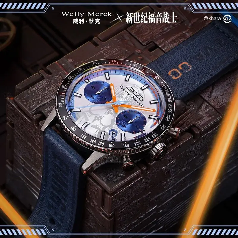 Neon Genesis Evangelion anime EVA orologio al quarzo Asuka tecnologia nera da uomo prepotente versione di fascia alta fidanzato regalo di compleanno