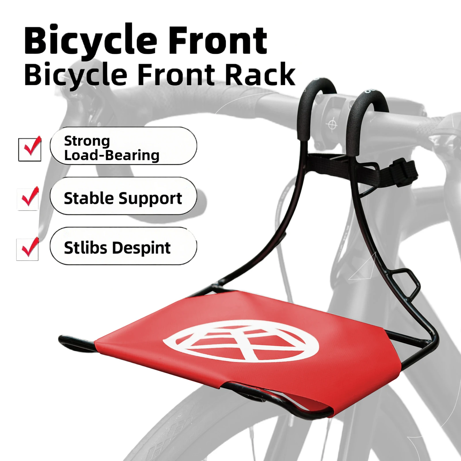 OFFBONDAGE Bicycle Front Rack Aluminum Alloy Cargo Luggage Carrier Rack For Mountain Bike Electric Bike Road/Folding Bike