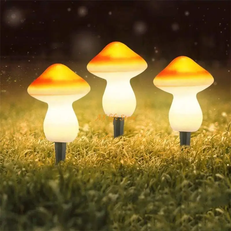 

J2HA for Creative Led Mushroom Lamp Outdoor Solar Pathway Lights Solar Landscape Ligh