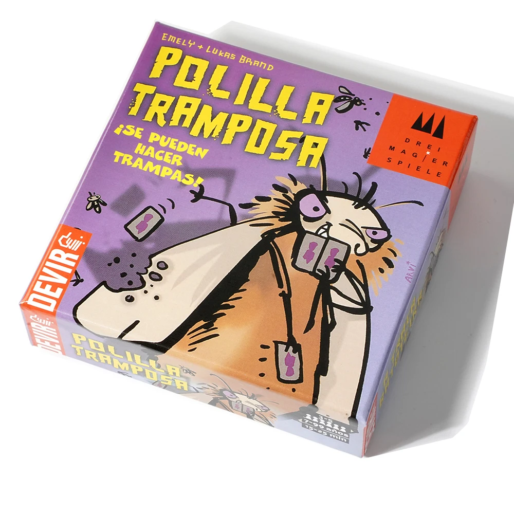 Devir - Juego Polilla Tramposa- Juego de mesa - Juego de carta -Juguetes de marcas originales