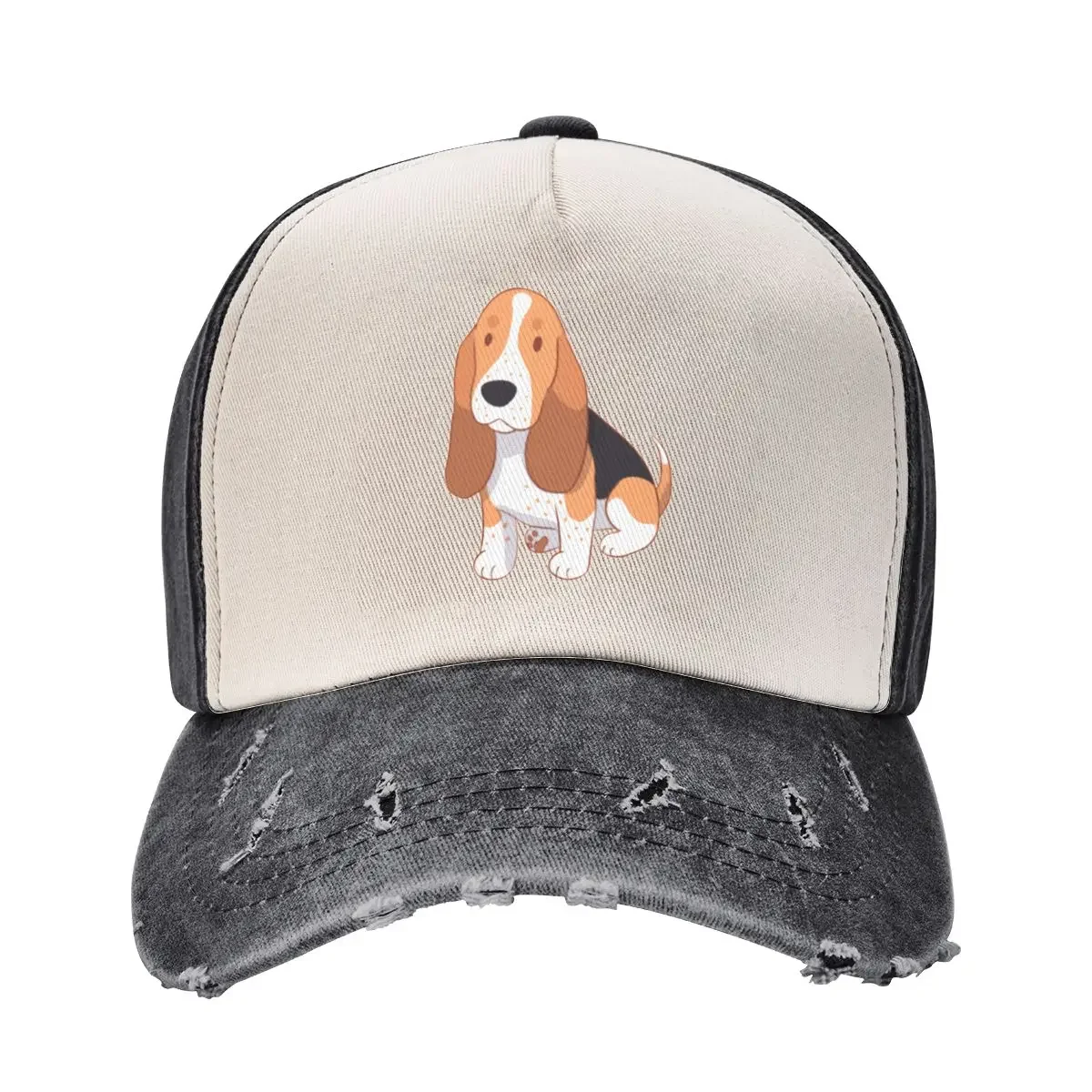 Basset hound cute dog Baseball Cap Wild Ball Hat Sun Cap Hat Man For The Sun Snap Back Hat Men's Baseball Women's