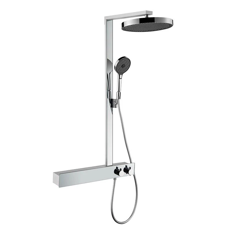 

Высококачественный медный душевой набор для ванной комнаты, 360° зеркальный дождевой душ под давлением, ручной тропический душ