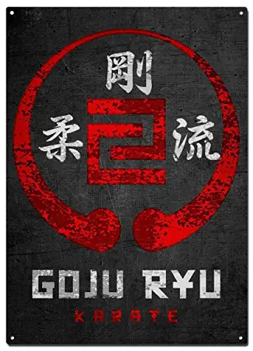 Goju Ryu Karate Metal Tin Signs,Martial Arts Colorfast Posters, Decorative Signs, Wall Art, Home Decor