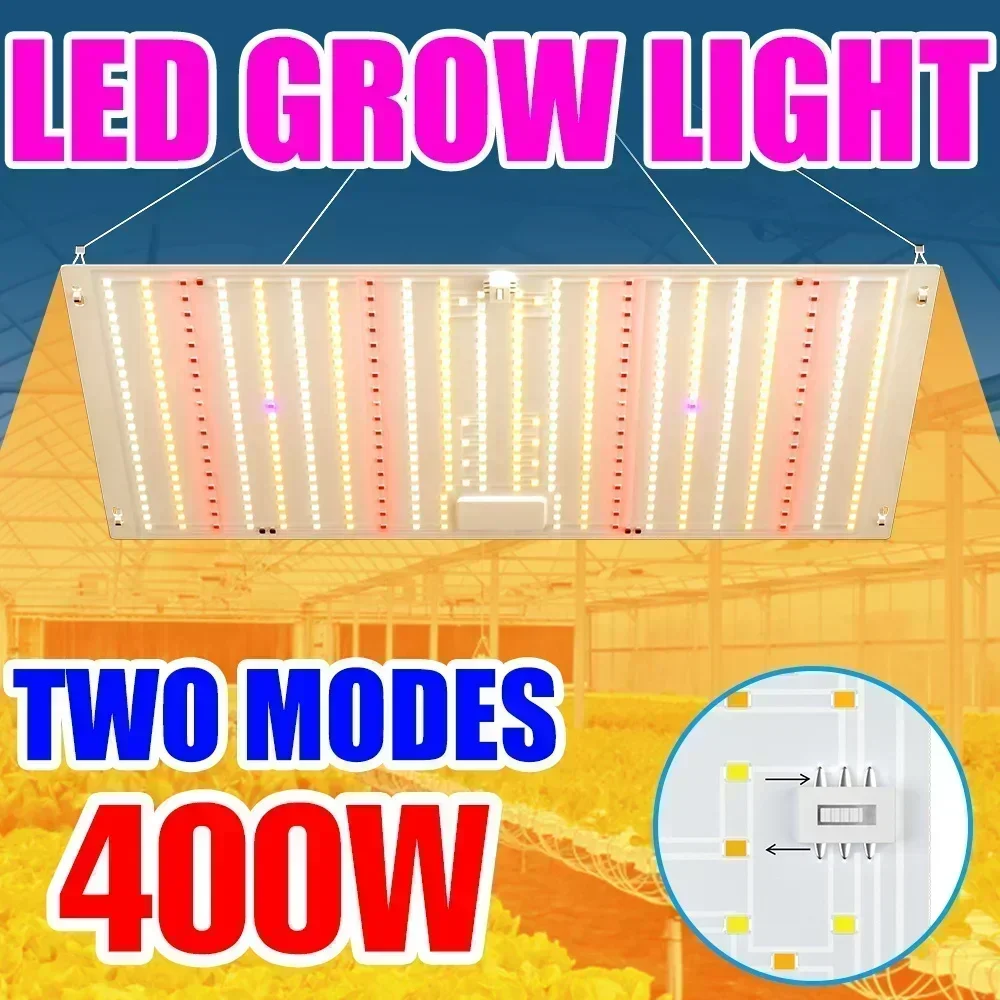 

400W LED Full Spectrum Grow Light 100-277V Quantum Board Plant Fill Lamp Greenhouse Tent Vegetables Flower Hydroponics Lighting