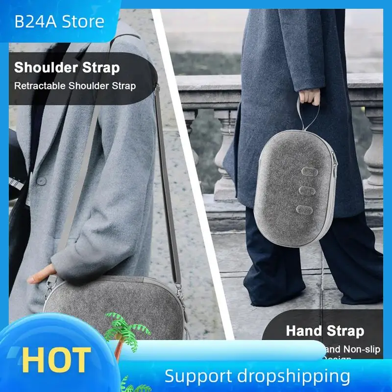 

B24A EVA Hard Carrying Case For Meta Quest 3 Shockproof Case Bag Anti-Scratch Protective Case With Shoulder Strap