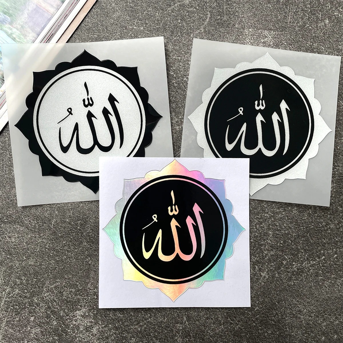 Motorcycle and Car Stickers, Islamic Blessings, Reflective Decorations, Car Tail, Car Windows, Front Bumper, Rider Helmet