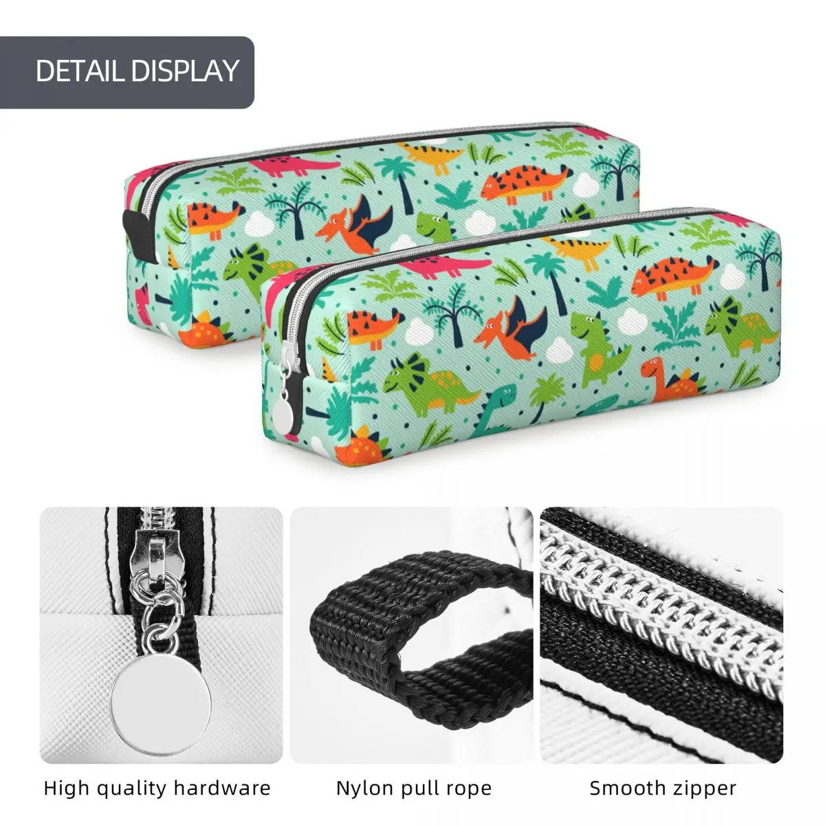 Cute Dinosaur Pattern Pencil Cases Pen Holder Pencil Bags Student Big Capacity School Supplies Gift Pencilcases