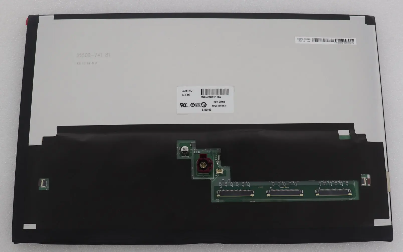 New 15.4-Inch Model 3 Model central LCD screen 1920*1200 Resolution LA154WU1-SL01 and Good LCD Modules Zhiyan supply