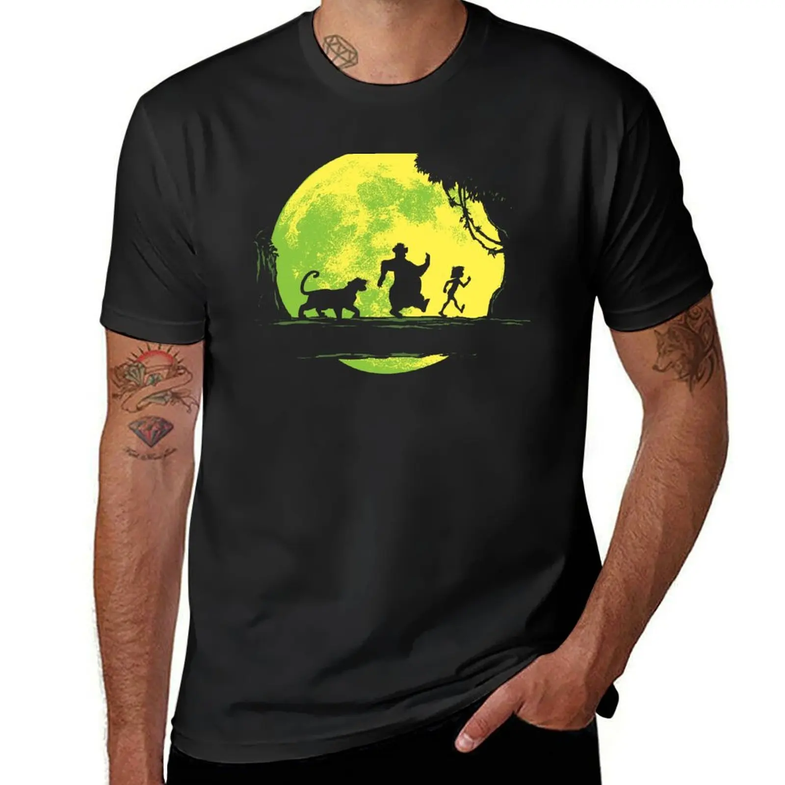 Jungle Moonwalk T-Shirt kawaii clothes summer clothes Blouse Men's clothing