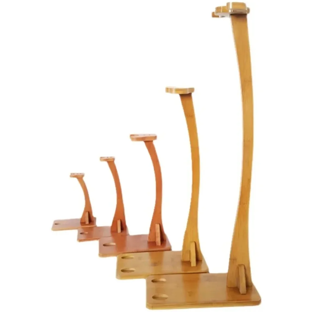 Inclined Wooden Frame Display Shelf for Home Collection and Craft Display Use