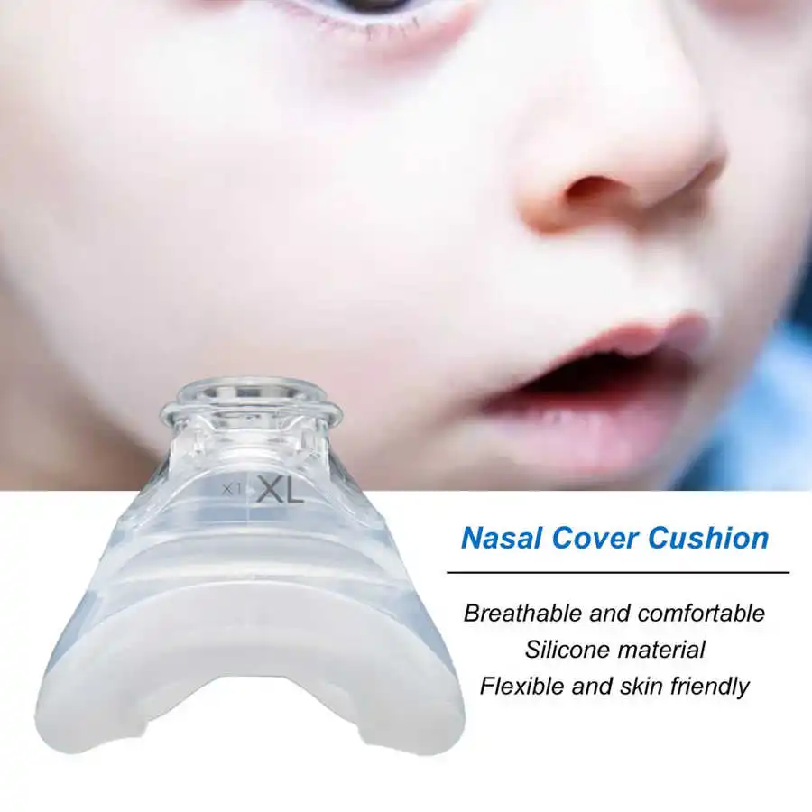 

Portable Silicone Nasal Guard Cushion Nasal Cover Breathing Machine Accessory Nasal Cover Cushion Replacements Home Hospital New