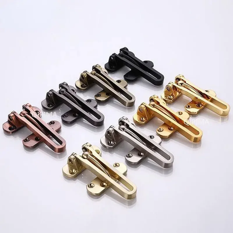 Wooden Door Latch Door Buckle Furniture Hardware Large Thick Buckle Anti-theft Chain Hotel Interior Door Safety Lock