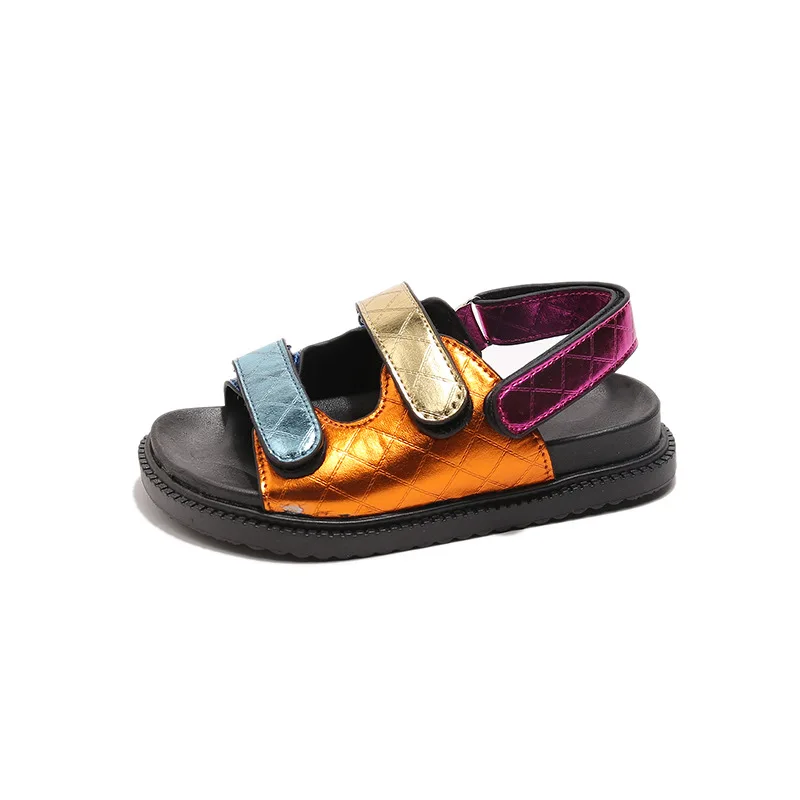 

Trendy Sandals Summer New Fashion Girl Shoes High End Anti Slip Kid Shoe Soft Comfort Retro Boy Beach Shoes Middle Large Child