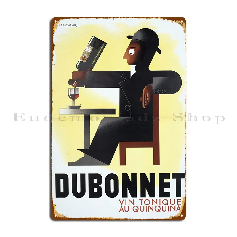 Dubonnet Metal Plaque Poster Painting Wall Mural Vintage Party Designer Tin Sign Poster