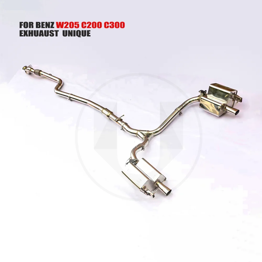 

UNIQUE Titanium Exhaust System Performance Catback For Mercedes-Benz C260 C300 Muffler For Cars Modifity Variable Valve Pipe