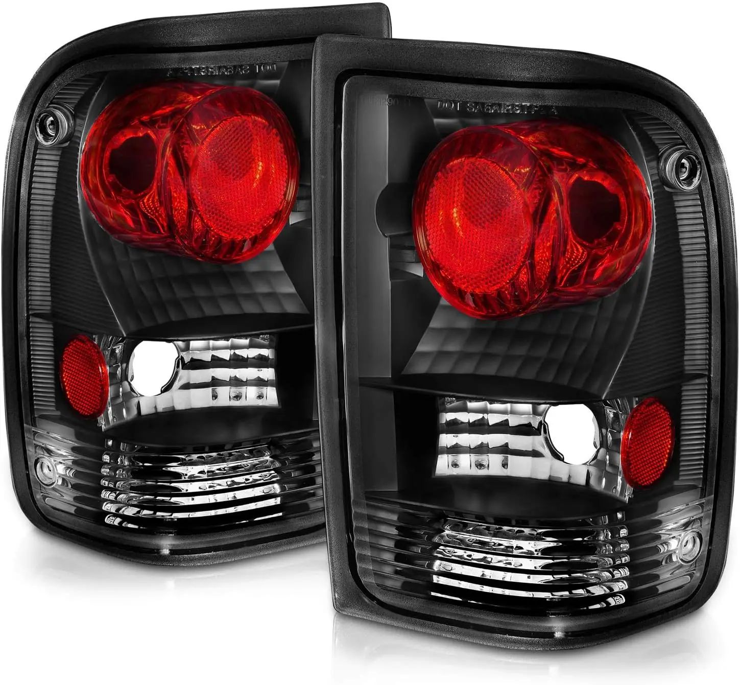 1993-1997 Ford Ranger JDM Replacement Brake Tail Lights Assembly Set - Passenger and Driver Side