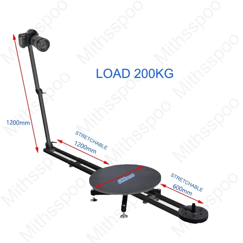 Professional Horizontal Vertical Photography Shooting Platform 360 Panoramic Rotating Photo Booth Load Max 200KG