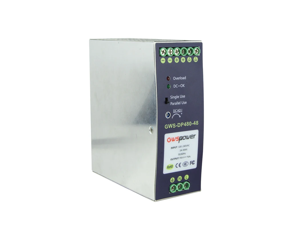 480W/48V Industrial DIN Rail Power Supply 10A switching power supply