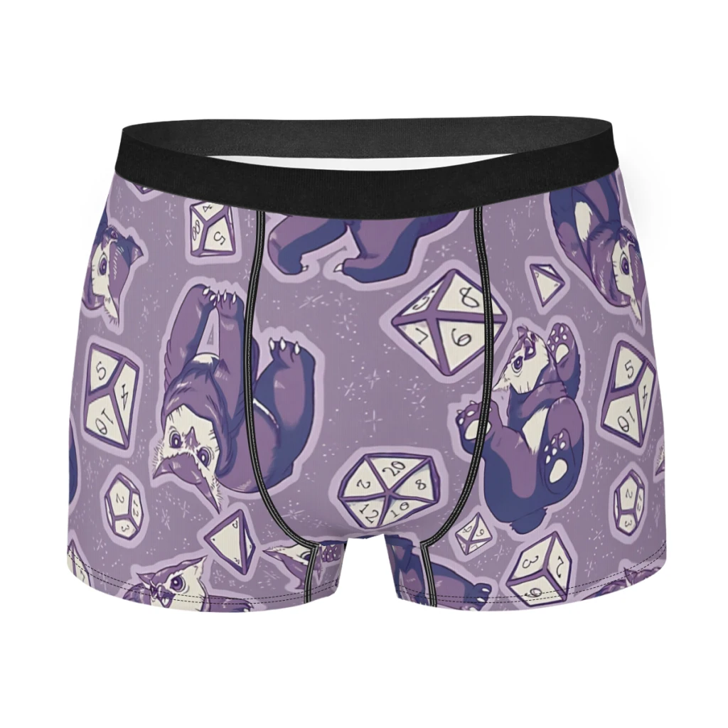 

Purple Owlbears DnD Game Underpants Homme Panties Male Underwear Print Shorts Boxer Briefs