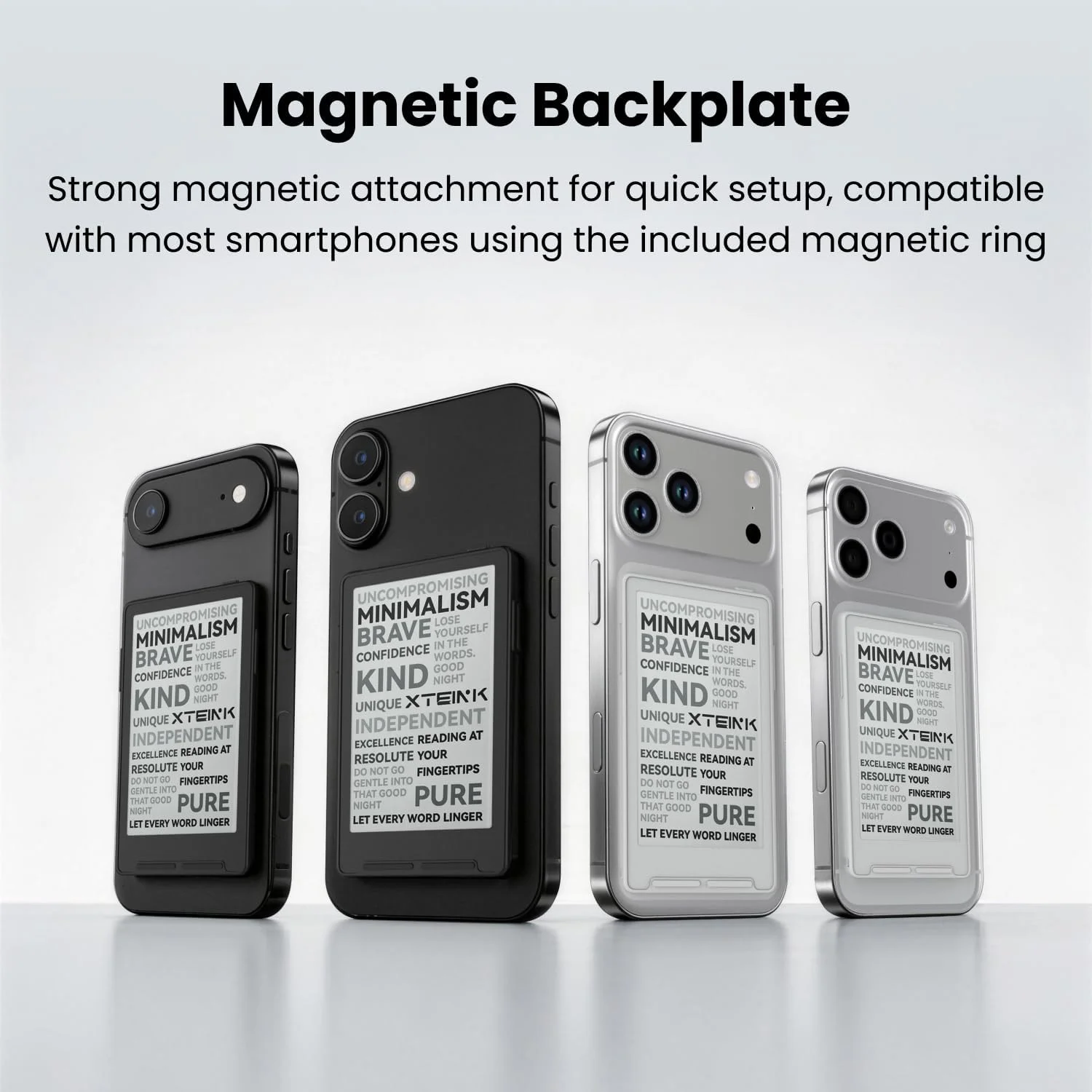 XTEINK X3 Global E-Reader 3.7' Support CrossPoint Firmware Ultra Light Magnetic Attach to Phone Gyroscope Turn Page Pocket EBook