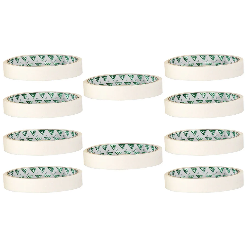Cintas adhesivas para manualidades de pintor, cinta de papel autoadhesiva multiusos para paredes, protección en aerosol para coches, proyectos de bricolaje, 10 Uds.