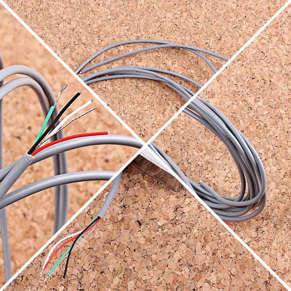 3 Meter 5-Conductor Guitar Shielded Wire Pickup Cable Professional Grade Flexible Heat Resistant Insulated for Bass Electric