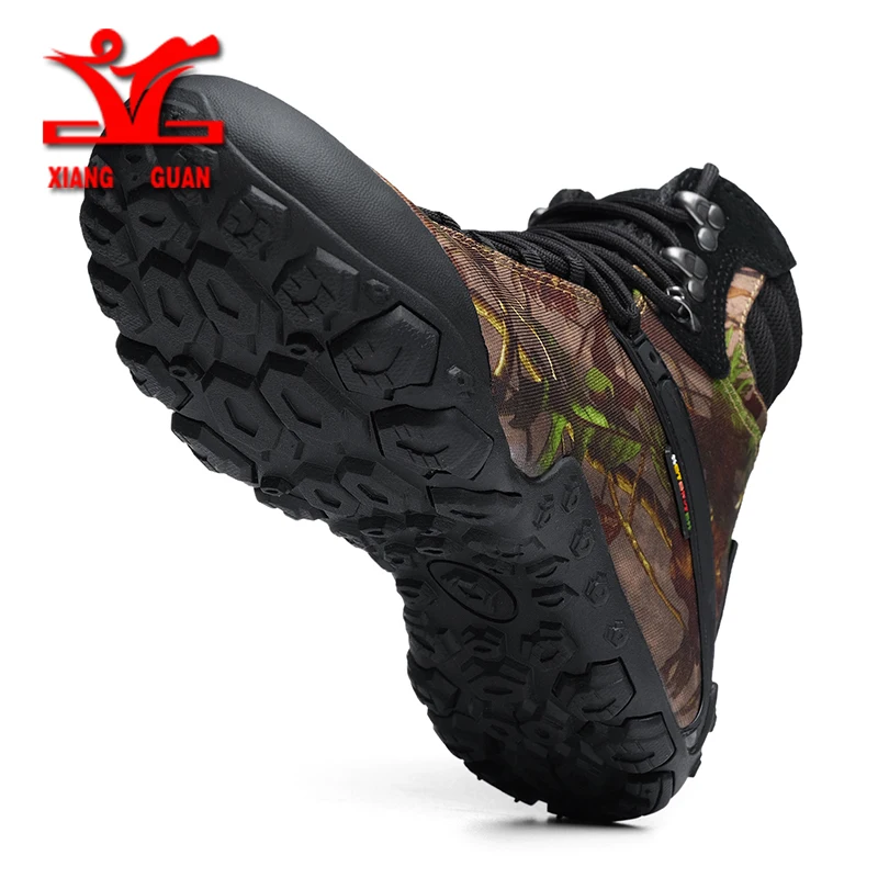 XIANGGUAN Men Hiking Shoes Camping Tactical Boots Men Snow Boots Women Camouflage Climbing Waterproof Boots Motorcycle Boots Men