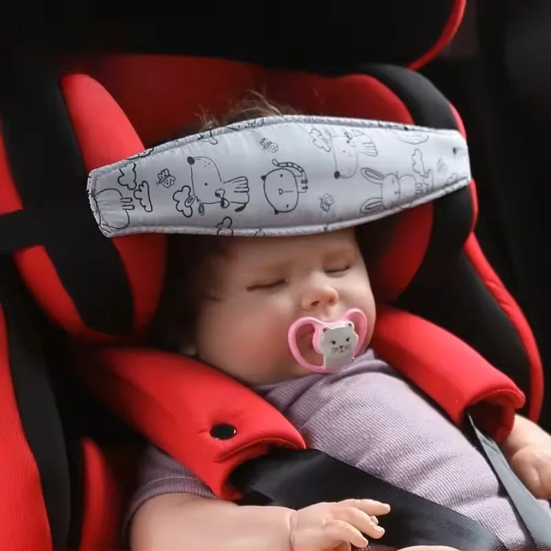 Soporte para la cabeza del asiento de coche para bebés, cinturón de seguridad ajustable para niños y niñas, posicionador para facilitar el sueño, almohada de seguridad para bebés, protector para la cabeza de los bebés.