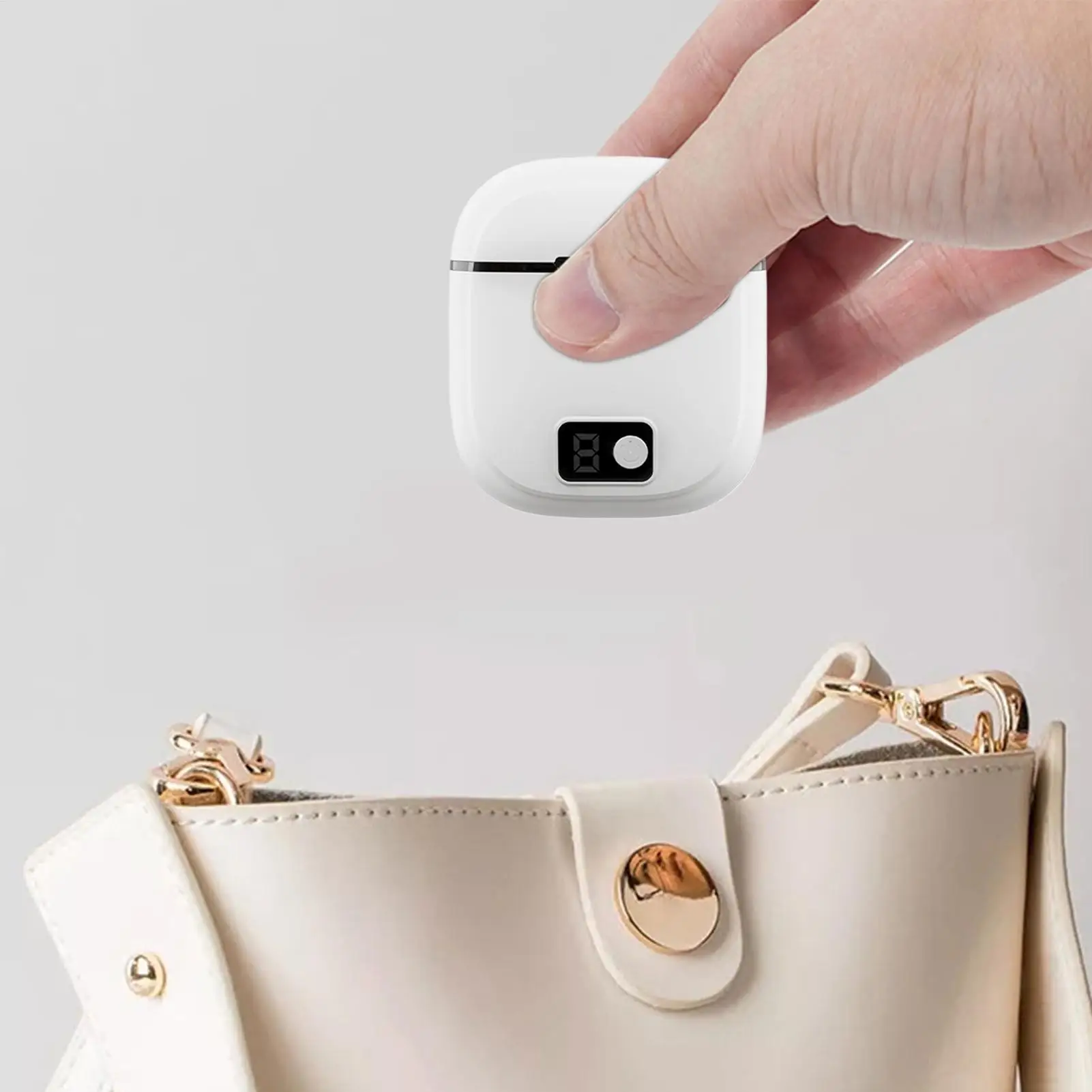Automatischer Nagelknipser mit LED-Licht, elektrischer Polierer und Maniküre-Schleifer für Babys, Senioren, Finger- und Zehennägel, Maniküre – Detail 17